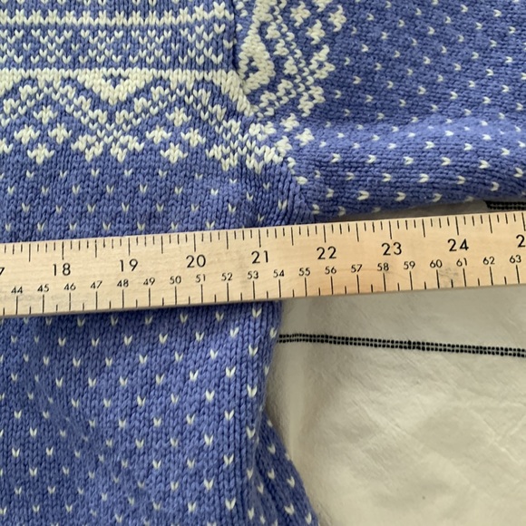 Vintage Eddie Bauer Front 1/2 Clasp Fair Isle‎ Pullover Knitted Sweater. … - Picture 6 of 11